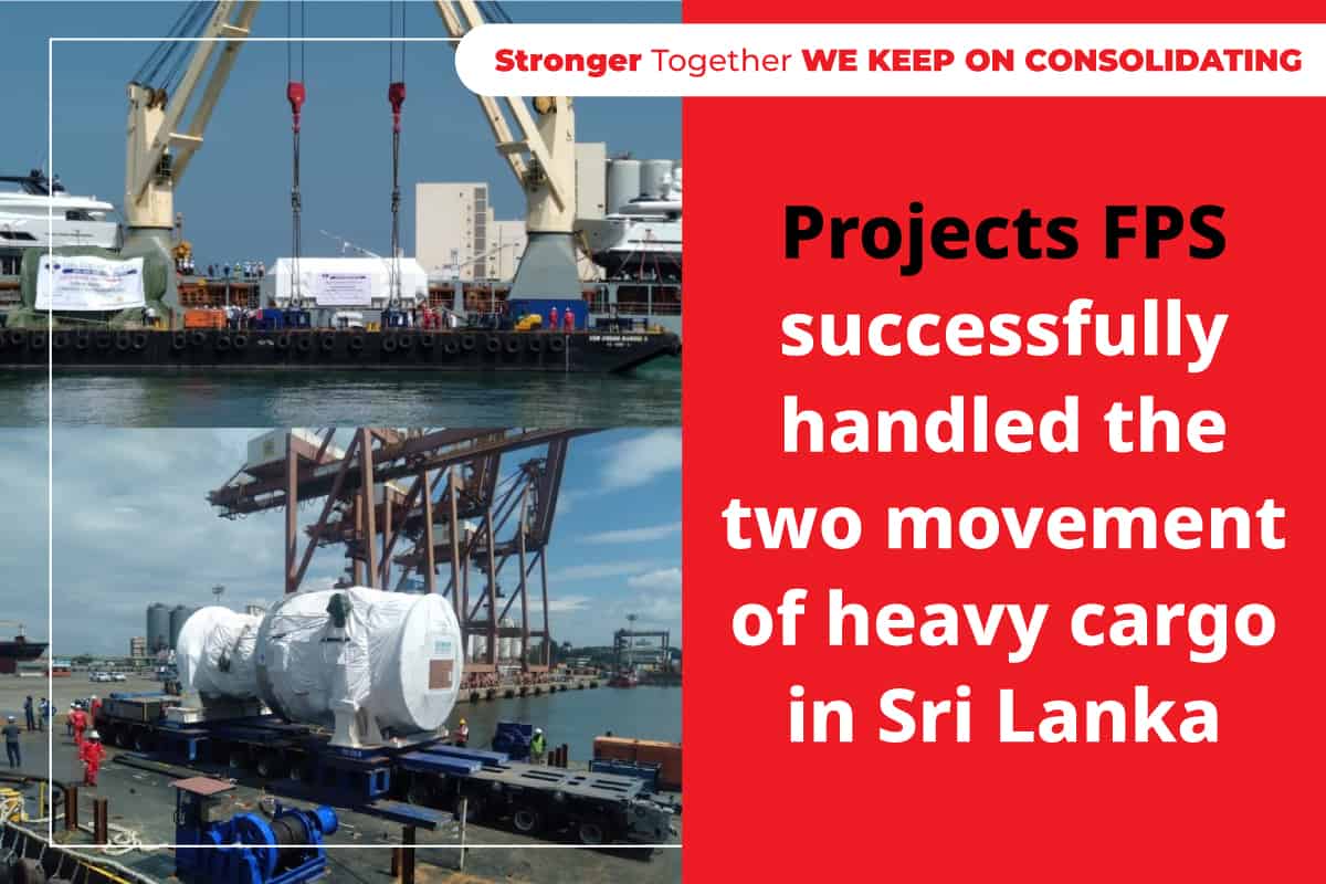 Projects FPS successfully handled 318 tons weight of Gas Turbine & 317 tons weight of Gas Turbine Generator for 350MW LNG fired Combined Cycle Power Plant in Sri Lanka