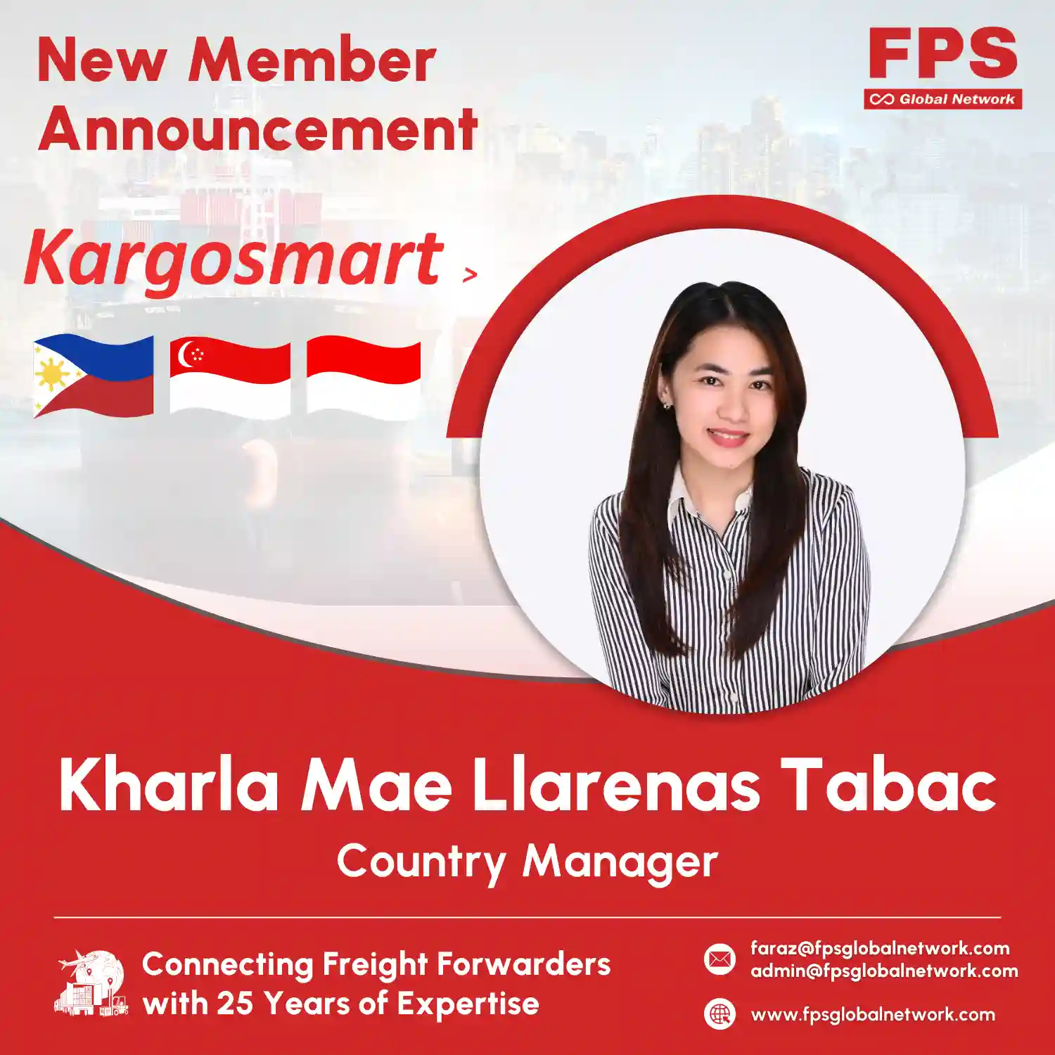🌍 Welcome Kargosmart Global 🇵🇭 🇸🇬 🇮🇩 to FPS Global Network! 🎉