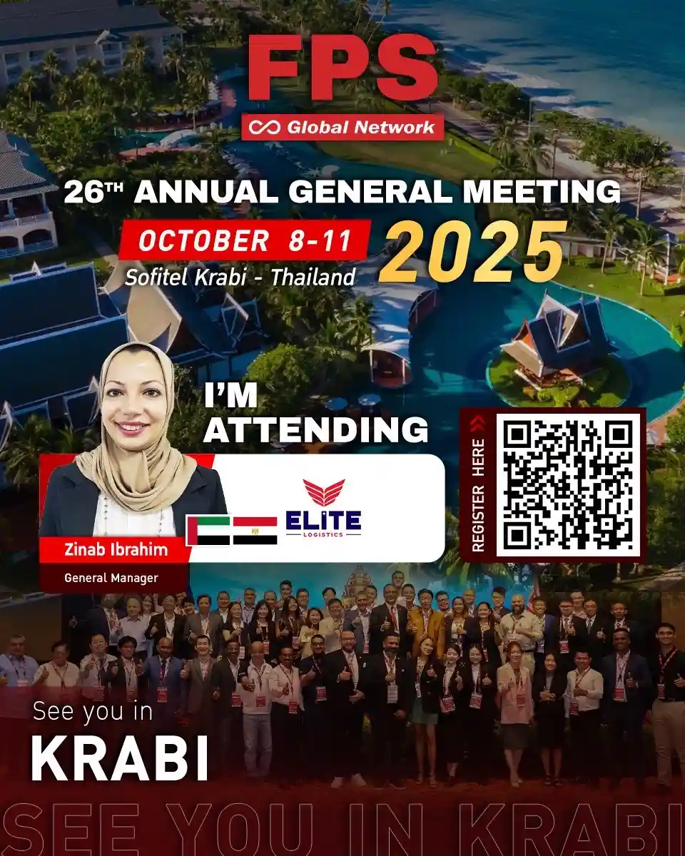 We’re excited to welcome Zinab Ibrahim from Elite Logistics 🇪🇬 🇦🇪 to the 26th FPS Global Conference in Krabi! 🌟