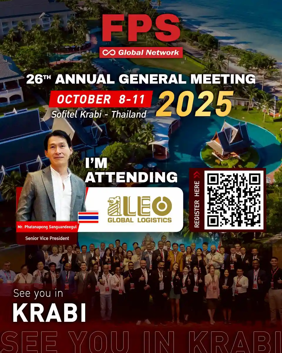 We’re excited to welcome Mr. Phatanapong Sanguandeegul, Senior Vice President of LEO Global Logistics (Thailand), to the 26th FPS Global Conference in Krabi!