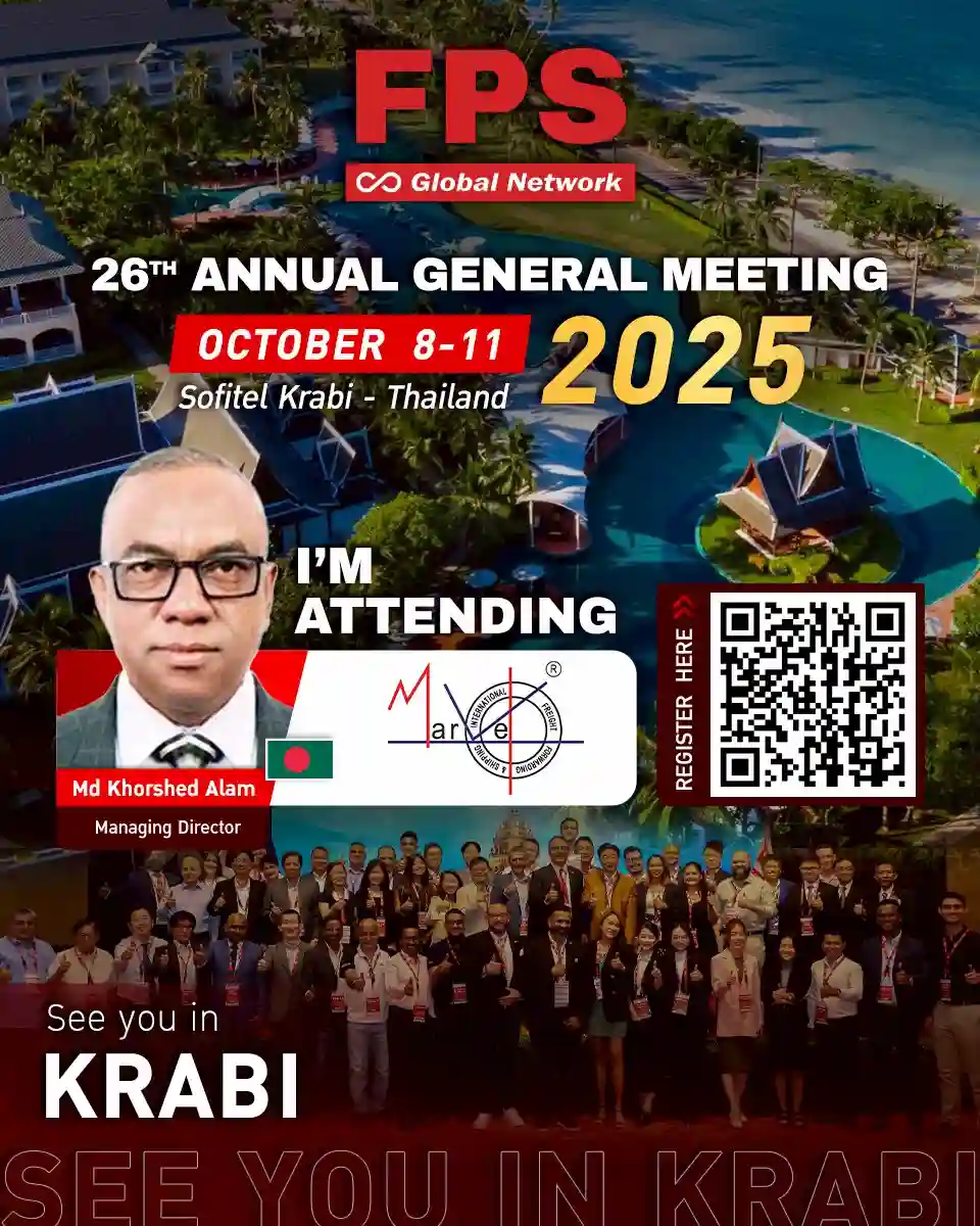 We’re excited to welcome Mr. Md Khorshed Alam from Marvel Freight (Bangladesh) 🇧🇩 to the 26th FPS Global Conference in Krabi! 🌟