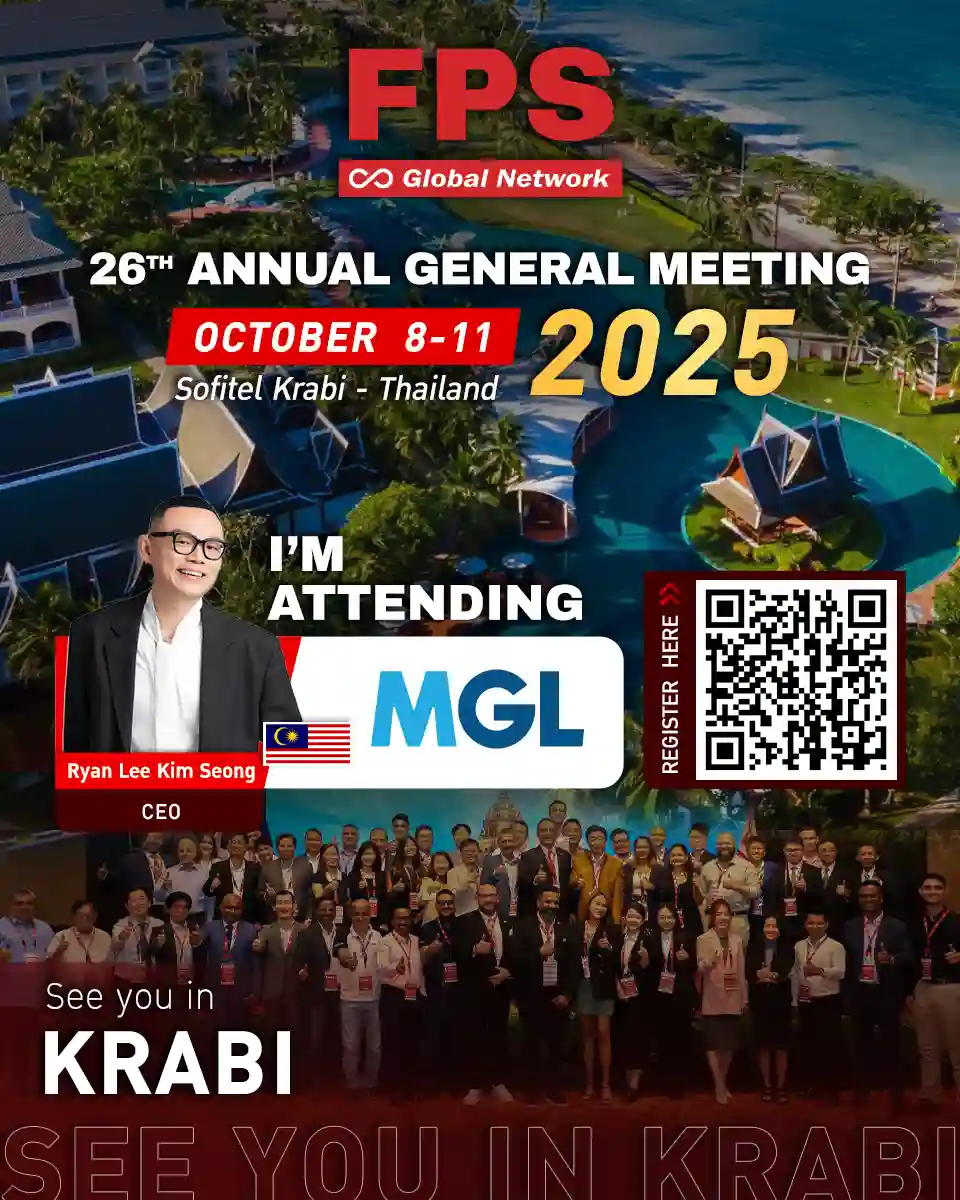 You are currently viewing We’re excited to welcome Mr. Ryan Lee from MGL Global Logistics Sdn Bhd (Malaysia) 🇲🇾 to the 26th FPS Global Conference in Krabi! 🌟