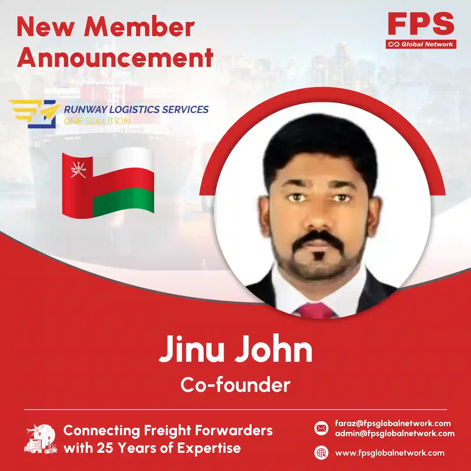 Welcome Runway Logistics Services 🇴🇲 to FPS Global Network! 🎉