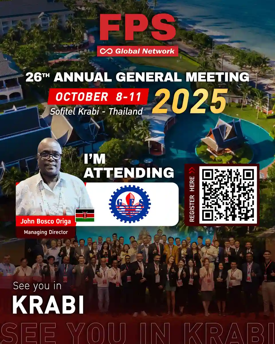We’re excited to welcome Mr. John Bosco Origa from Genuine Freight Services Limited (Kenya) to the 26th FPS Global Conference in Krabi! 🌟