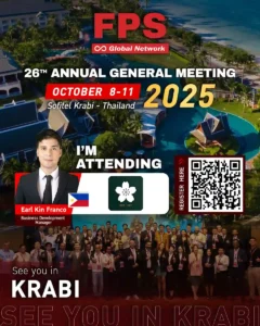 Read more about the article We’re excited to welcome Mr. Earl Kin Franco from Asian Consolidation International Services, Inc., (Philippines) 🇵🇭 to the 26th FPS Global Conference in Krabi! 🌟