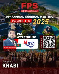 Read more about the article We’re excited to welcome Mr. Md Jahirul Amin Chowdhury from NMC Bangladesh Limited (Bangladesh) to the 26th FPS Global Conference in Krabi! 🌟