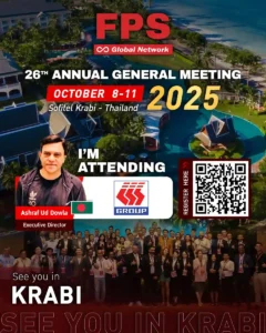 Read more about the article We’re excited to welcome Mr. Ashraf Ud Dowla from Worldlink Transportation (Pvt) Ltd (Bangladesh) 🇧🇩 to the 26th FPS Global Conference in Krabi! 🌟