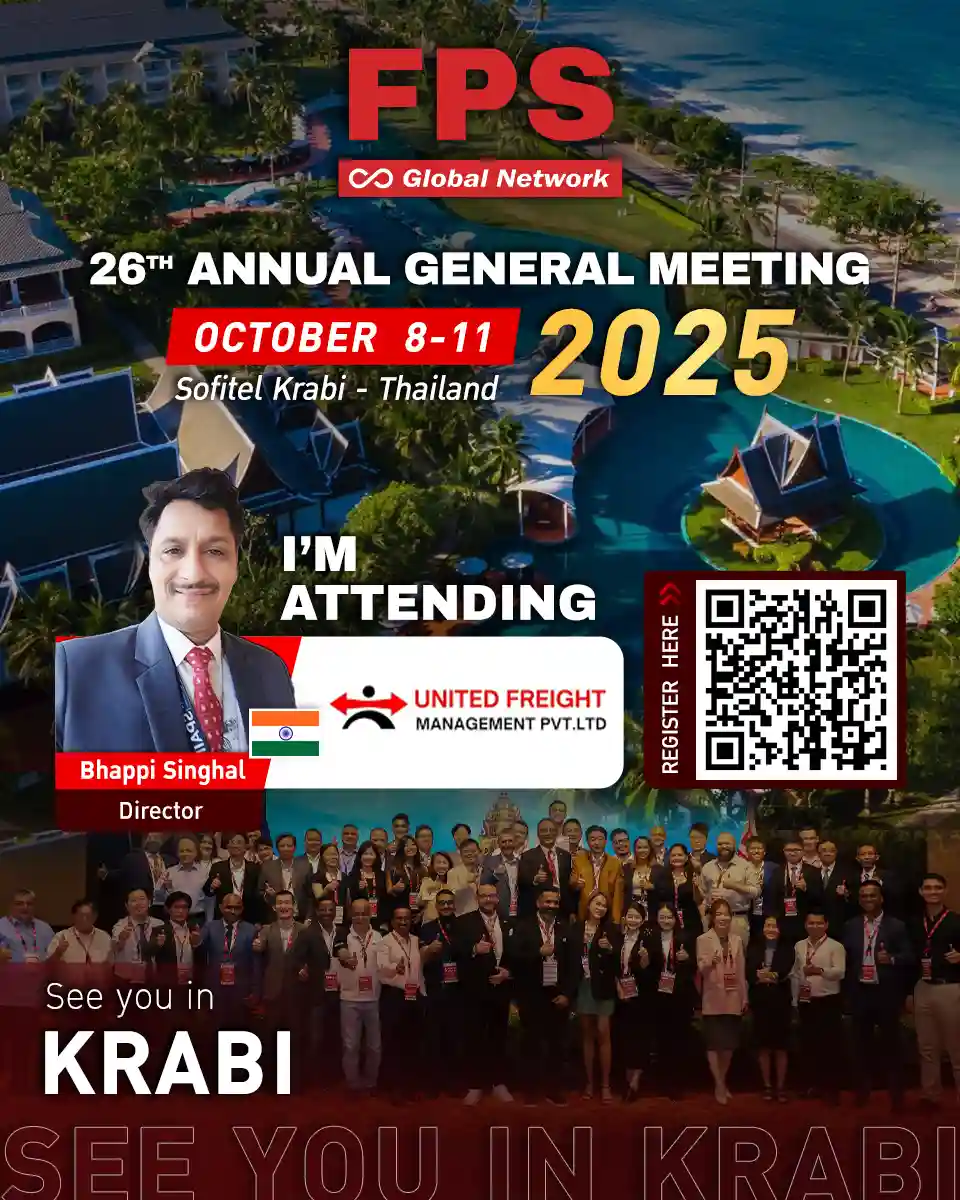 We’re excited to welcome Mr. Bhappi Singhal from United Freight Management Private Limited (India) 🇮🇳 to the 26th FPS Global Conference in Krabi! 🌟