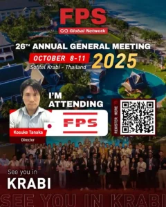 Read more about the article We’re excited to welcome Mr. Kosuke Tanaka from Famous Pacific Shipping (Japan) 🇯🇵 to the 26th FPS Global Conference in Krabi! 🌟