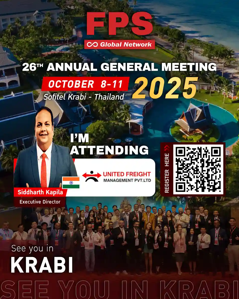 You are currently viewing We’re excited to welcome Mr. Siddharth Kapila from United Freight Management Private Limited (India) 🇮🇳 to the 26th FPS Global Conference in Krabi! 🌟