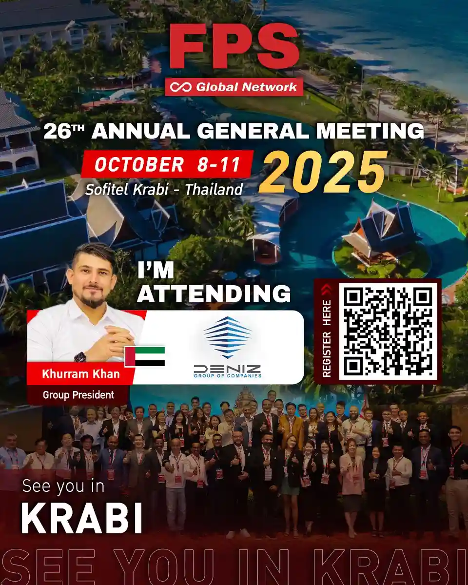 We’re excited to welcome Mr. Khurram Khan from Deniz Group (UAE) 🇦🇪 to the 26th FPS Global Conference in Krabi! 🌟