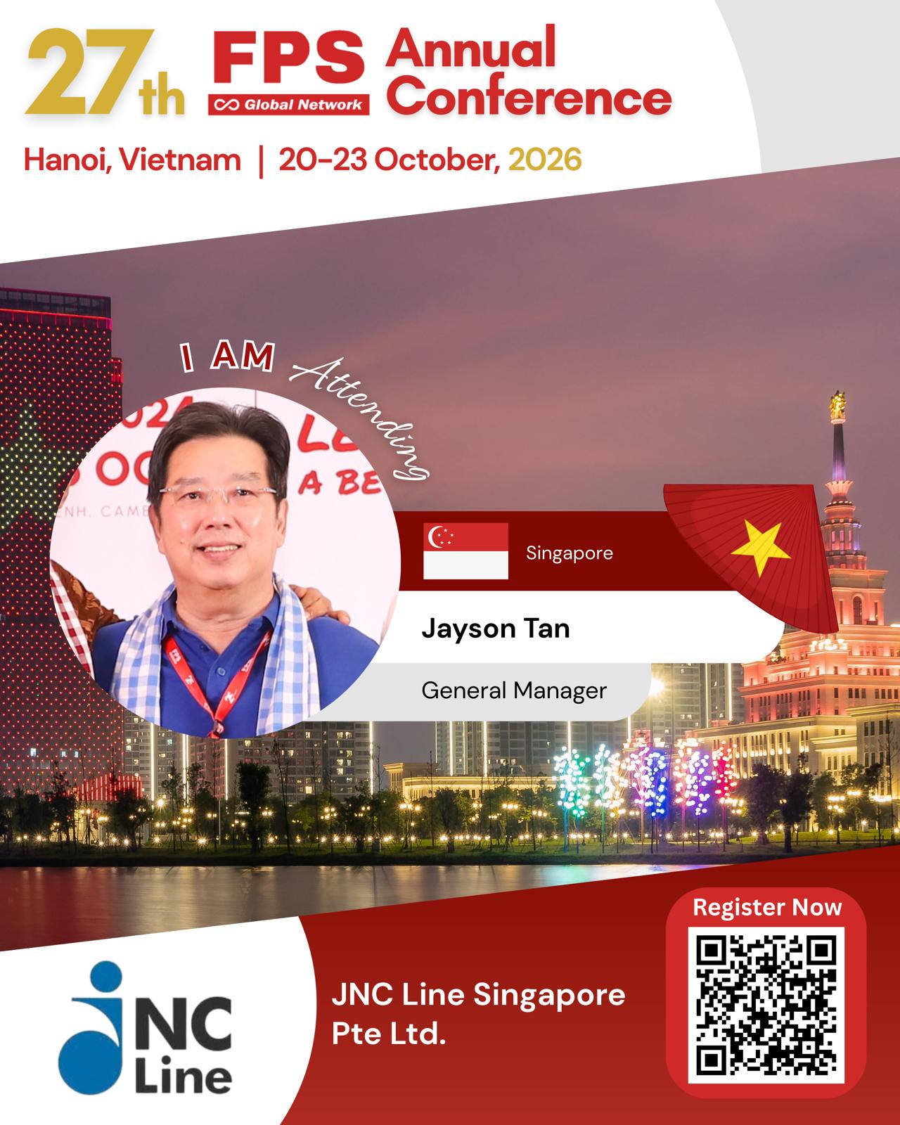 You are currently viewing Jayson Tan from JNC Line, Singapore Confirmed for 27th FPS Global Hanoi 2026