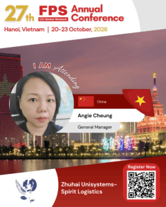 Read more about the article Angie Cheung from Zhuhai Unisystems-Spirit Logistics, China Confirmed for 27th FPS Global Hanoi 2026