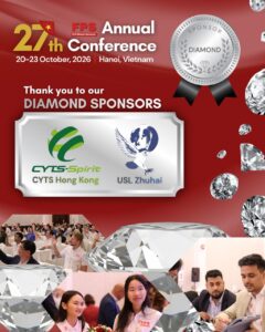 Read more about the article CYTS-Spirit (Hong Kong) and USL Zhuhai (China) announced as Diamond Sponsors for 27th FPS Global Hanoi 2026