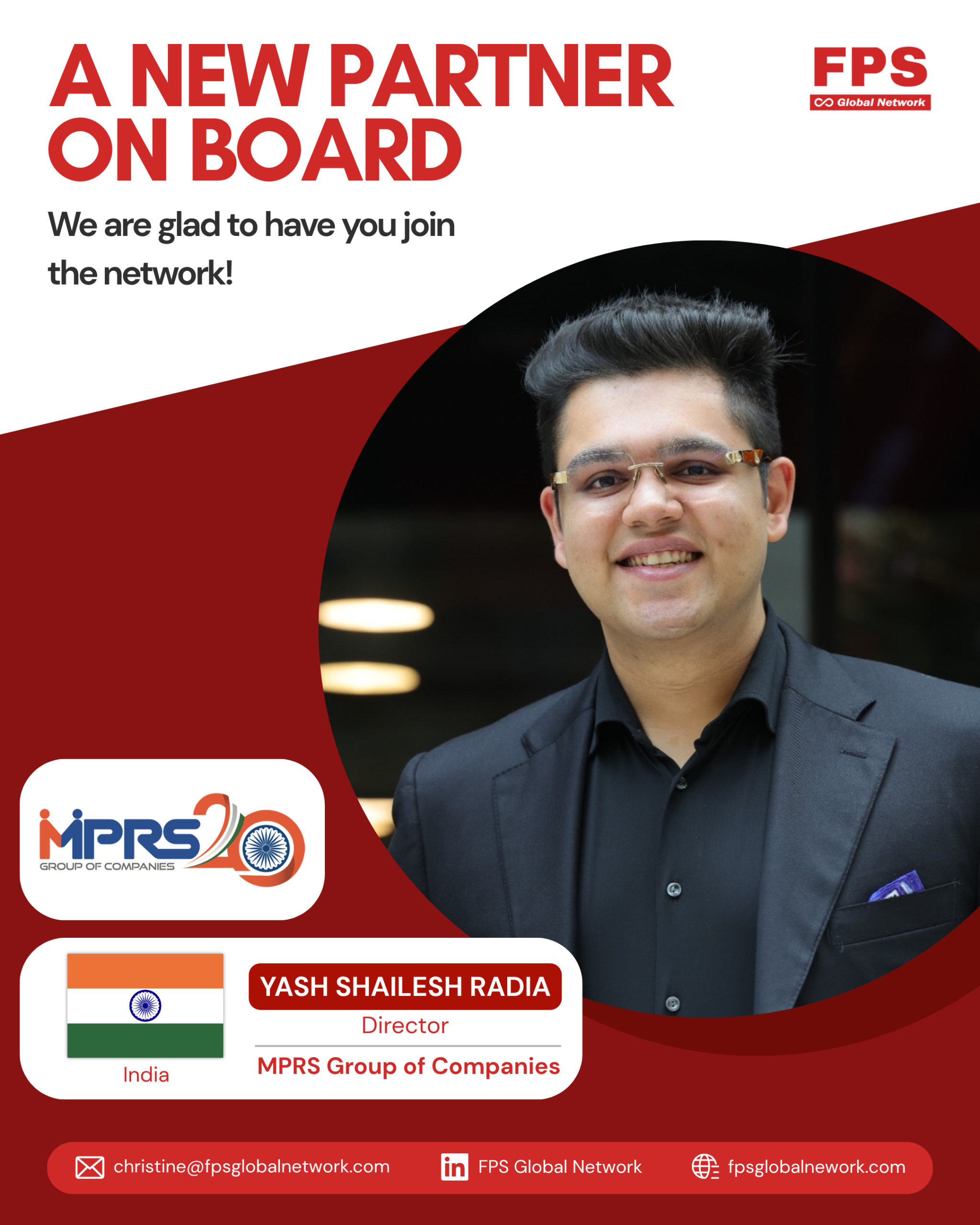 Read more about the article 🌍 Welcome MPRS Shipping & Logistics Pvt. Ltd. 🇮🇳 to FPS Global Network! 🎉