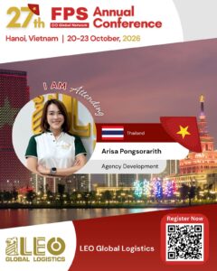 Read more about the article Arisa Pongsorarith from LEO Global Logistics, Thailand Confirmed for 27th FPS Global Hanoi 2026
